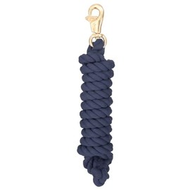 Tough 1 Braided Cotton Lead with Trigger Bull Snap, Navy, 8 1/2'