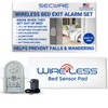 Secure Safety Solutions Wireless Bed Alarm for Elderly Adults -