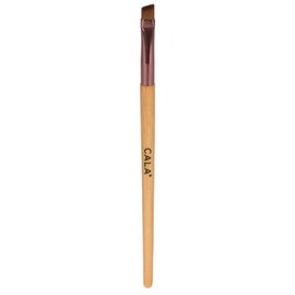 CALA. Cala Natural Bamboo Brown/Liner Brush Beveled Eyebrow and Eyeliner Brush Ideal for Ointments, Powders and Creams Ergonomic Bamboo Handle 1 Piece