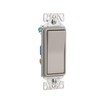 EATON 7503SG-K-L 3-Way Designer Switch, Silver Granite