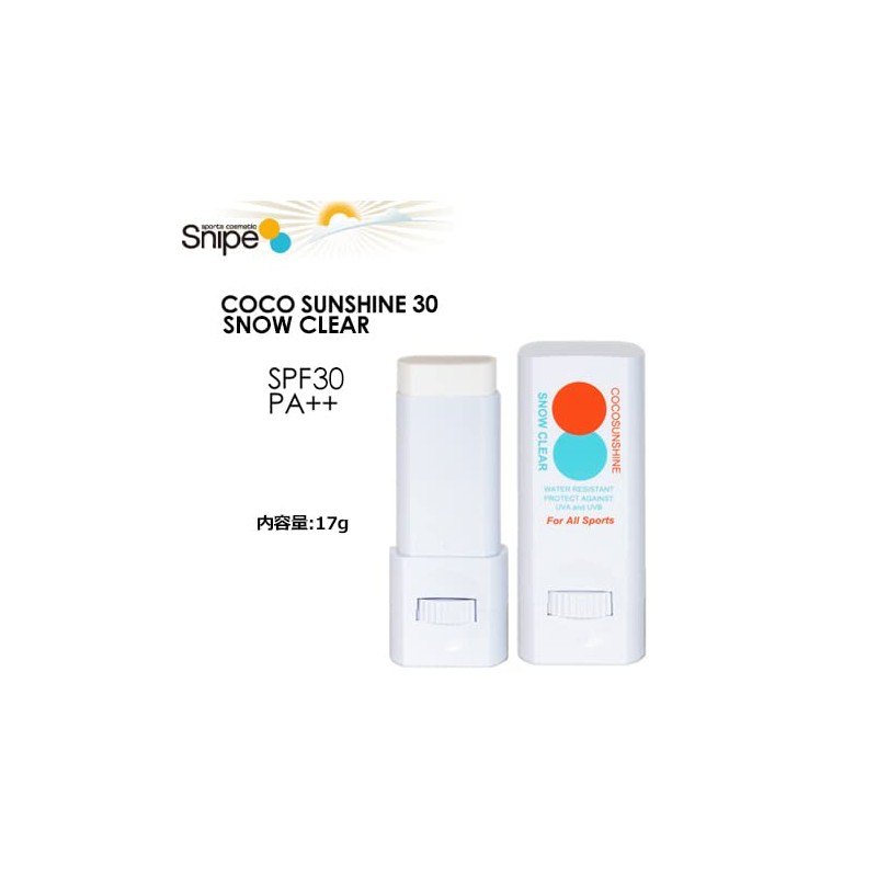 Snipe, Snipe, Sunscreen, UV Protection, UV Protection, COCO SUNSHINE 30