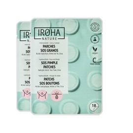 Salicylic Acid Blackhead Patches - 2 Packs (36 Pieces) | Acne Treatment, Exfoliant with Tea Tree & Centella Asiatica | Vegan, Cruelty-Free, Effective for Pimples & Blackheads, All-Day Use