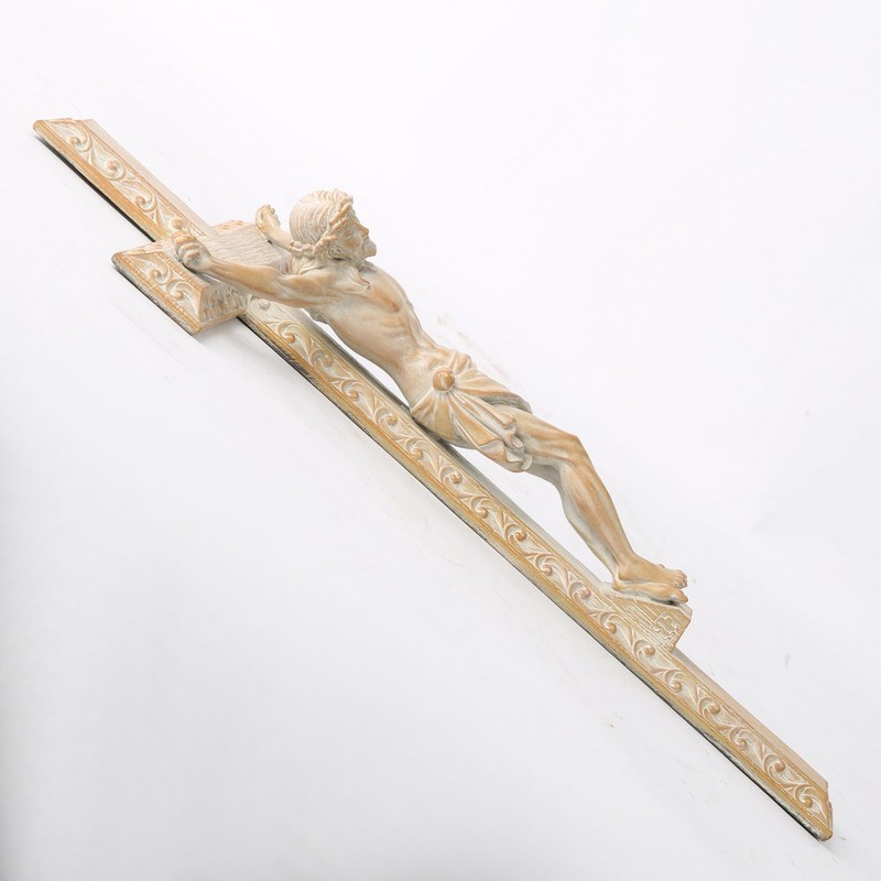 BC Catholic Crucifix Wall Cross, Jesus Christ Home Decor，Religious Devout