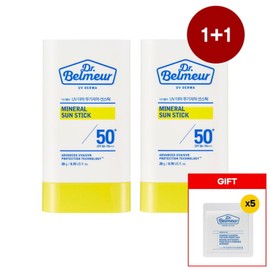 The Face Shop 더페이스샵 더블구성 닥터벨머 UV더마 무기자차 선스틱 SPF50+ 20g + 닥터벨 The Face Shop Double Set Dr. Belmer UV Derma Mineral Sunscreen Stick SPF50+ 20g + Dr. Bel