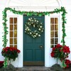 HOVUK® 5x Holly Berry Tinsel Garlands 2M - Deluxe Green