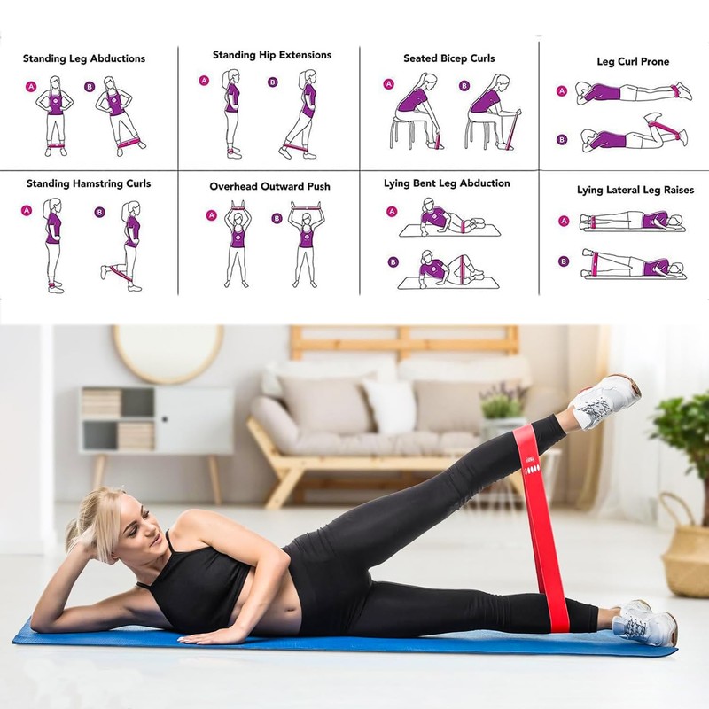 LIDENKORS Exercise Bands, Resistance Bands for Exercise, Fitness Bands with