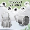 Therwen 12 Pack Chain Link Fence Ring Cap for 2-3/8"