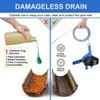 Drain Auger, Clog Remover with Drill Adapter, 25 Feet Flexible