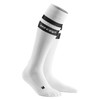 Men’s Compression Socks - CEP 80's Compression Tall Socks, White/Black