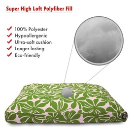 Sage Plantation Medium Rectangle Indoor Outdoor Pet Dog Bed With Removable Washable Cover By Majestic Pet Products