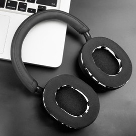 SOULWIT Kühlgel Ersatzpolster Ersatz Ohrpolster für Sony WH-1000XM5 (WH1000XM5) Kopfhörer mit Geräuschunterdrückung, Ohrpolsterkissen mit hochdichtem Geräuschisolierschaum, zusätzliche Dicke
