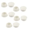 sourcingmap 10 Pcs 13mm Dia Round Plastic Blanking End Cap