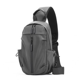 URZOP Waterproof Sling Bag Crossbody Backpack for Men Women Sling Backpack Hiking Daypack Multipurpose Cross Body Chest Bag (grey)