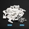 PATIKIL 3mm Lamp Shade Clips for Ceiling Flush Mount, 15