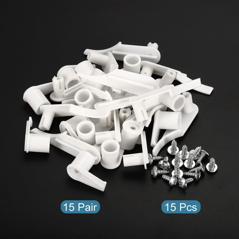PATIKIL 3mm Lamp Shade Clips for Ceiling Flush Mount, 15