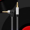 Morelecs Right Angle Aux Cable, 3.5mm Auxiliary Audio Cable 10ft