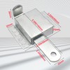 Wawory Galvanized Steel Slide Lock Locking Latch,Heavy Duty Deadlock,Durable Garage