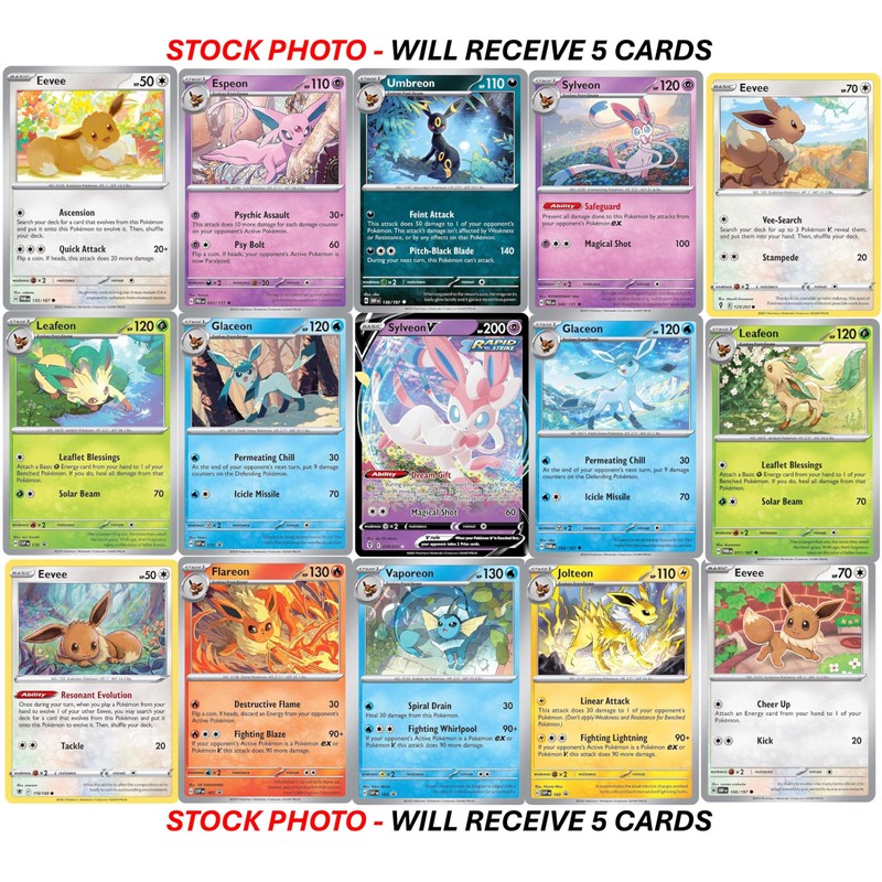 Pokemon Eevee Card Bundle - Guaranteed 1 Ultra Rare -