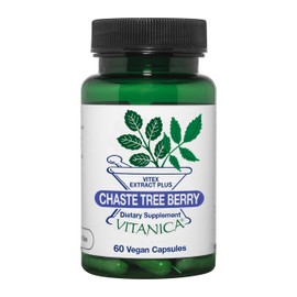 Vitanica Vitanica, Chaste Tree Berry, Vitex Extract Plus, Vegan, 60 Capsules