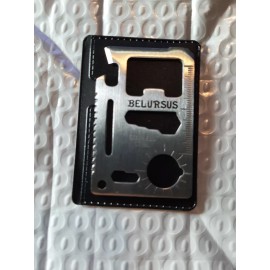 Knife BELURSUS New Multipurpose Wallet Pocket Card - Credit Card Size  Tool - 14 Uses