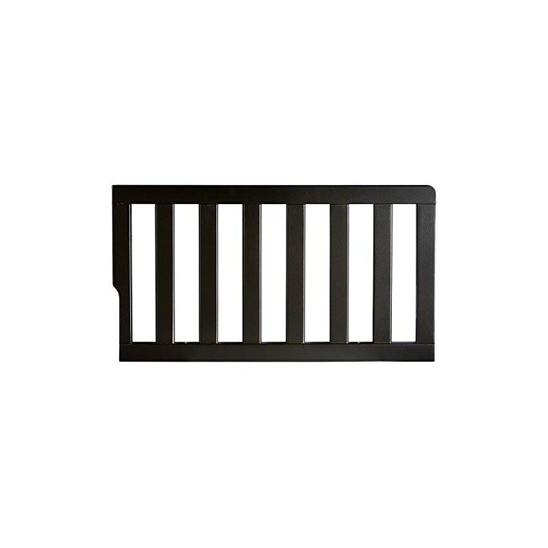 Evolur Loft Art Deco Convertible Crib Toddler Guard Rai, Black