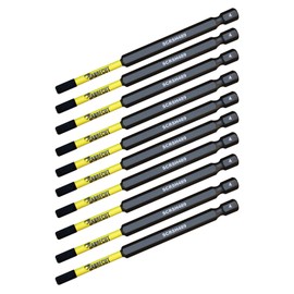 10 x SabreCut SCRH489_10 89 mm H4 Hex Magnetic Impact Wrench Drill Bits Set Single-Ended High Performance for Dewalt Milwaukee Bosch Makita and others