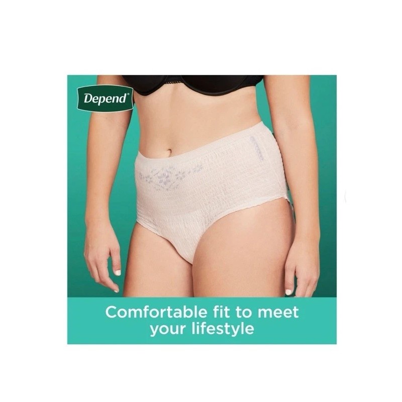 Depend Fresh Protection Adult Incontinence Underwear for Women, 92 Count,