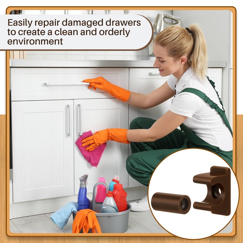 Juexica 8 Pairs False Cabinet Front Clip False Drawer Front