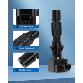 ECCPP ignition coil coils UF516,5C1650,E1016,52-1886,IC596,6E5Z-12029-AA,612A366AD,6E5G12A366AD,C1593,6E5Z12029AA,6E5Z-12029-AA 4 PCS,for Mercury Milan 2.3L 2006-2009,for Ford Fusion 2.3L 2006-2009