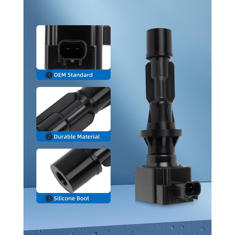 ECCPP ignition coil coils UF516,5C1650,E1016,52-1886,IC596,6E5Z-12029-AA,612A366AD,6E5G12A366AD,C1593,6E5Z12029AA,6E5Z-12029-AA 4 PCS,for Mercury Milan 2.3L