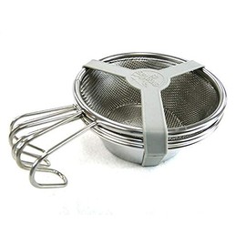 Gaobabu Shella Cups 10.1 fl oz (300 ml) Set of 2 and Shera Cup Shaped Colander (With Storage Band) GSET-18