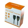 Solar Garden Torch Set 2pc Flickering Flame