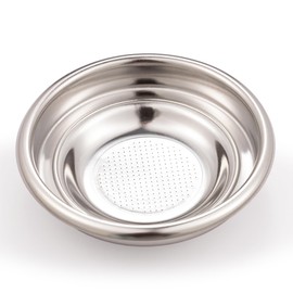 Espresso Machine Single Shot Filter Basket - 58 mm Non-Pressurized Stainless Steel - Reusable, For Gaggia, for Rancilio - 7 grams