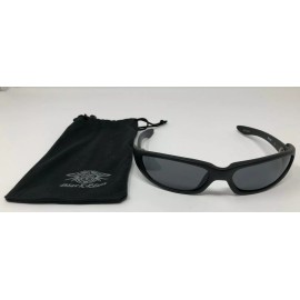 Black Flys NEW Black Flys The Fly Matte Black Grey Lens Sunglasses Gray Wrap Around