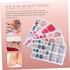 Outanaya 6 Sheets Nail Art Stickers for DIY Toenail Decoration