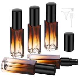 Segbeauty Atomizer Sprayer for Perfume, 5pcs 10ML Mini Glass Spray Bottles Cologne Dispenser, Portable Travel Perfume Bottle Refillable Sample Contanier, Empty Perfume Making Kit with Refill Tool