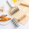 OSALADI Stainless Steel Lattice Cutter Lattice Pie Crust Cutter Pastry