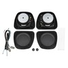 XFMT Black Audio Fairing Lower Speaker Kit Compatible with Harley