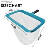 POOLWHALE Professional Pool Skimmer Net, Upgraded Extra Wide Scoop Edge,
