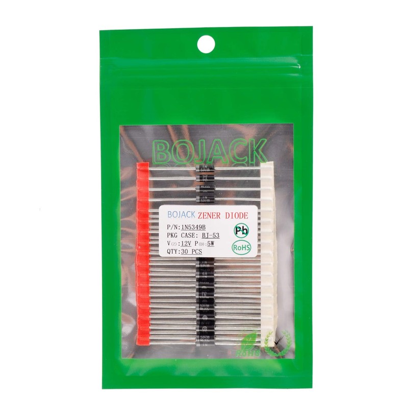 BOJACK 1N5349B 5W 12V Power Zener Diodes 1N5349 5 Watt