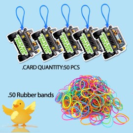 FELYC Duck Tags, You've Been Ducked Card, Dcuk Duck Tags, 50 Set Duck Ducking Game Card, Duck Tags With Hole and Rubber Bands, SUV Car Design (DUCK TAGS-Black)