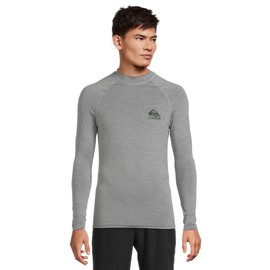 Quiksilver Men's Standard HI Upf50 Long Sleeve Surf Tee, Smoked Gray Heather