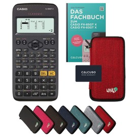 Calcuso Standard Pack Red with Calculator Casio FX-83GT X Black