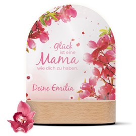 Amari ® Acrylic Glass Mother's Day Gift - Spotify-Inspired Song Cover with Picture & Message - Decorative Glass as a Special Memory for Mum (Happiness)