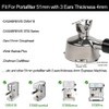 CAPFEI 51mm Portafilter 2 Spouts Compatible With Gevi/CASABREWS Espresso Machine