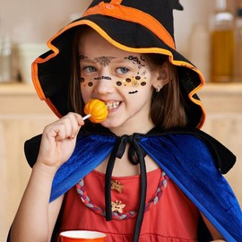 Hallowmas Temporary Fake Tattoos Long Lasting 3D Realistic Tatoo Stickers Floral Sun Waterproof Watercolor Tattoos For Women Arm Neck Brirthday Party Adult Art (Style 23)