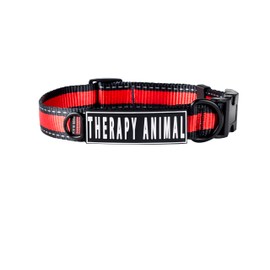 Therapy Animal Collar (Extra Large, Red)