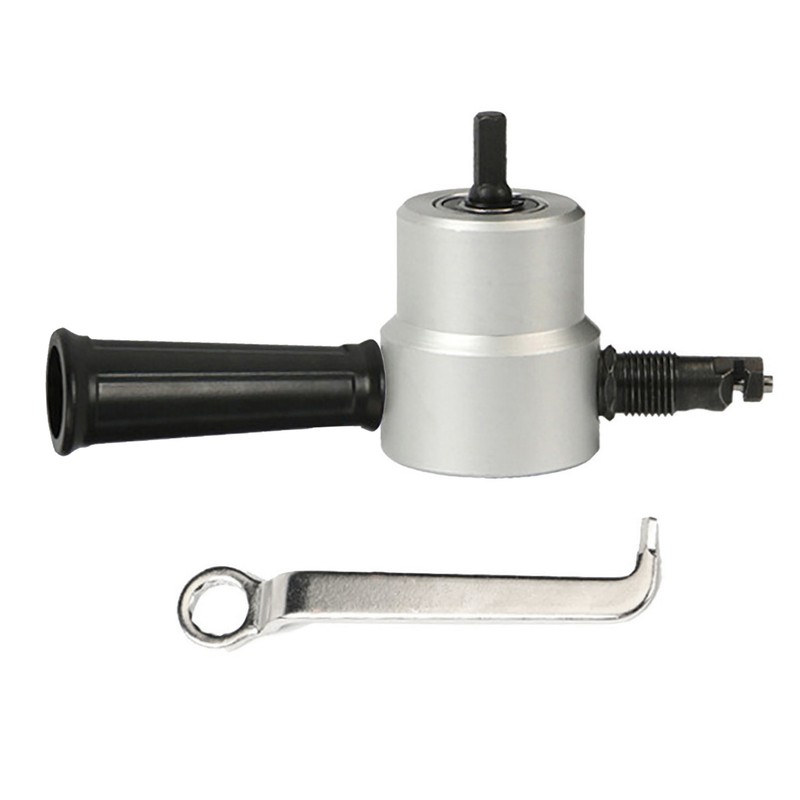 Sheet Metal Nibbler Cutter Double-headed Sheet Cutter Nibbler Drill Attachment