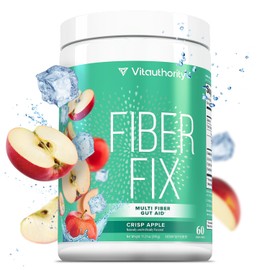 Fiber Supplement Colon Cleanse Prebiotic Powder Detox | Colon Cleanse Detox for Women | Digestive Health Regularity Satiety & Bloating Relief for Women Gut Cleanser & Powder Apple Flavored 60 Servings