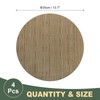 sourcing map 4 Pcs Placemats, 13.7 Inch PVC Placemats Round